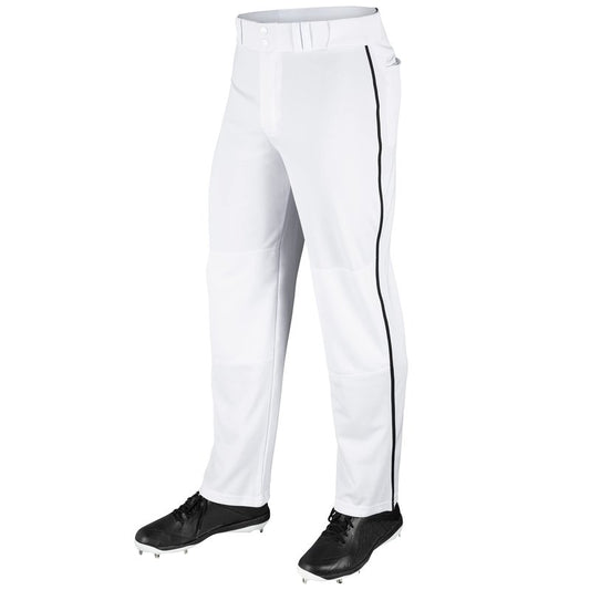 Champro MVP OB Open Bottom Baseball Pant with Contrast Color Braid Piping and Reinforced Double Knee