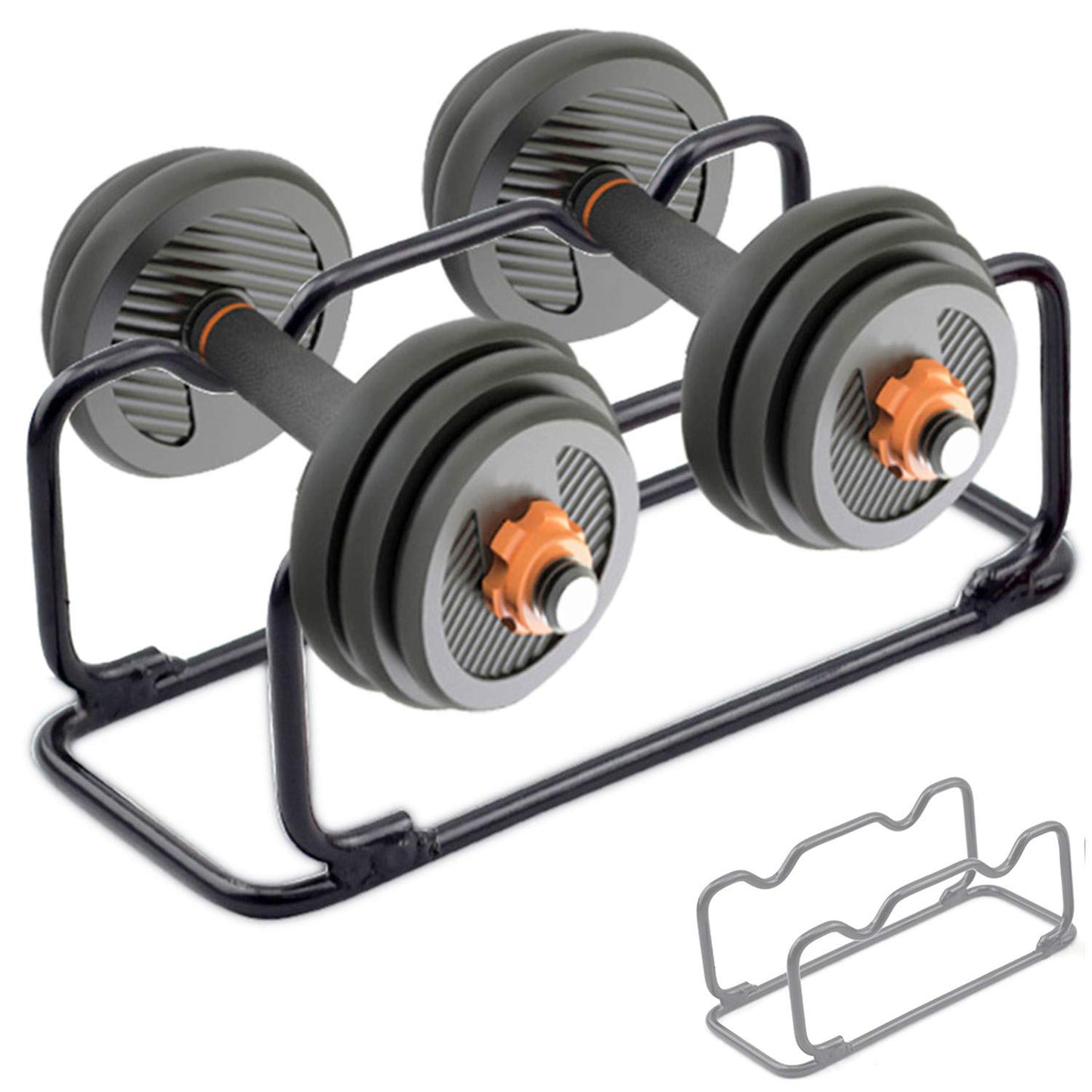 GFertre 2 IN 1 Dumbbell Rack/Barbell Rack Holder, Solid Steel Make Strength training Dumbbell Rack,660LB Capacity, Universal Dumbbell Storage Stand/Storage Racks,Stand Weight Lifting Dumbbell