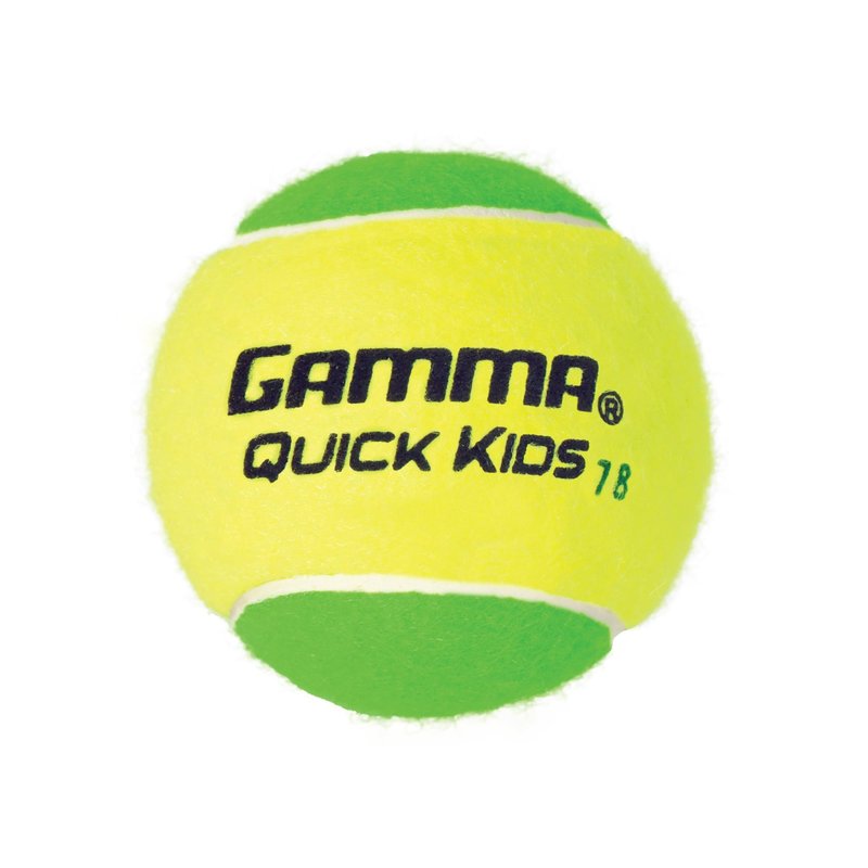 Gamma Quick Kids 78 Training Tennis Balls for Kids & Beginners, Low-Compression Core Reduces Speed & Bounce, Great for Tennis Practice, USTA & ITF Approved for 10 & Under Tournaments, Bag of 12