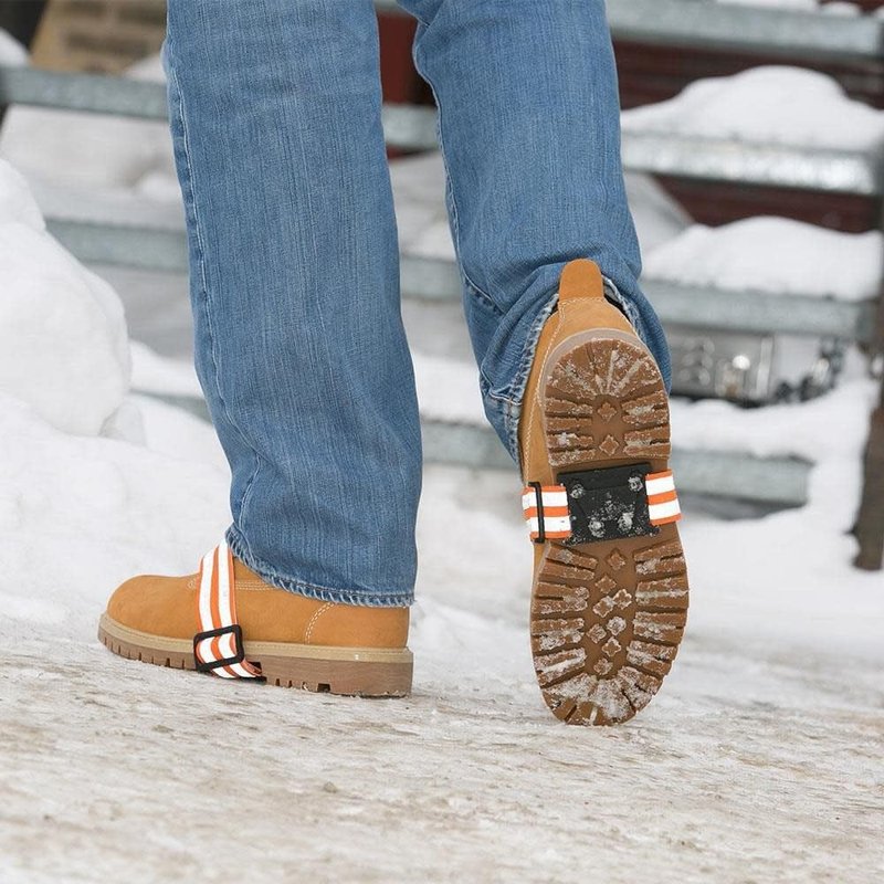 Due North Mid-Sole Ice Cleats - Winter Traction for Snow - Rotatable For Indoor/Outdoors, Driving, Or Walking (1 Pair)
