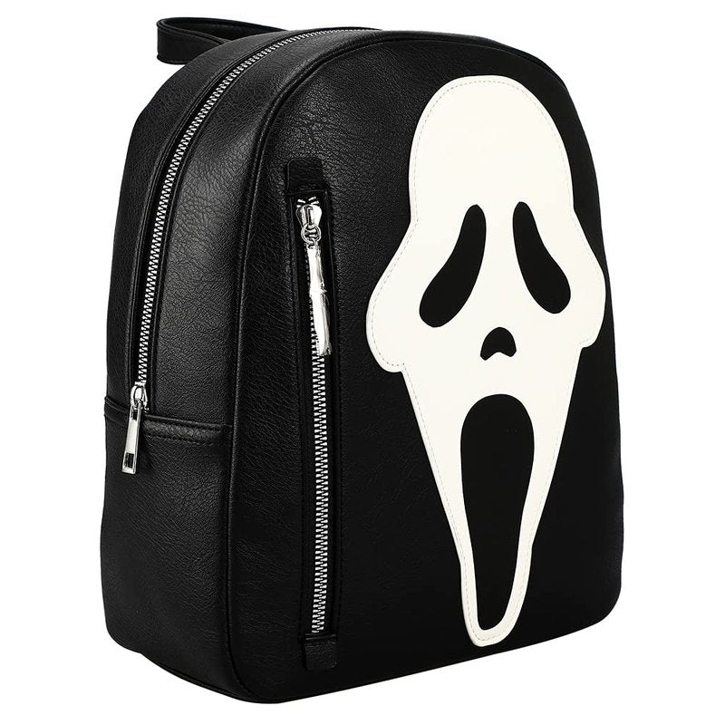 Bioworld Ghostface Glow in the Dark Horror Movie Character 11-inch Black Mini Backpack