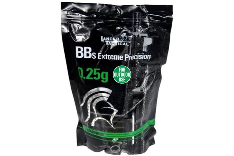 Lancer Tactical Airsoft Pellets BBS 6mm 4000 Rounds 0.25g Seamless Outdoor Airsoft BBS - Outdoor Field Compliant (Color: White)