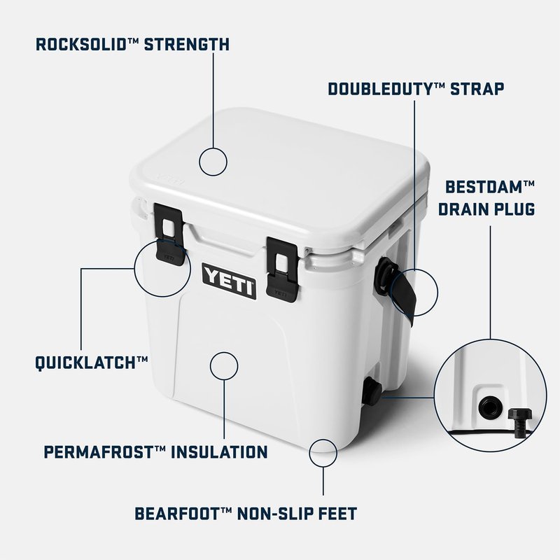 YETI Roadie 24 2.0 Hard Cooler - Durable Design with DoubleDuty Shoulder Strap | Ideal for Outdoor Adventures