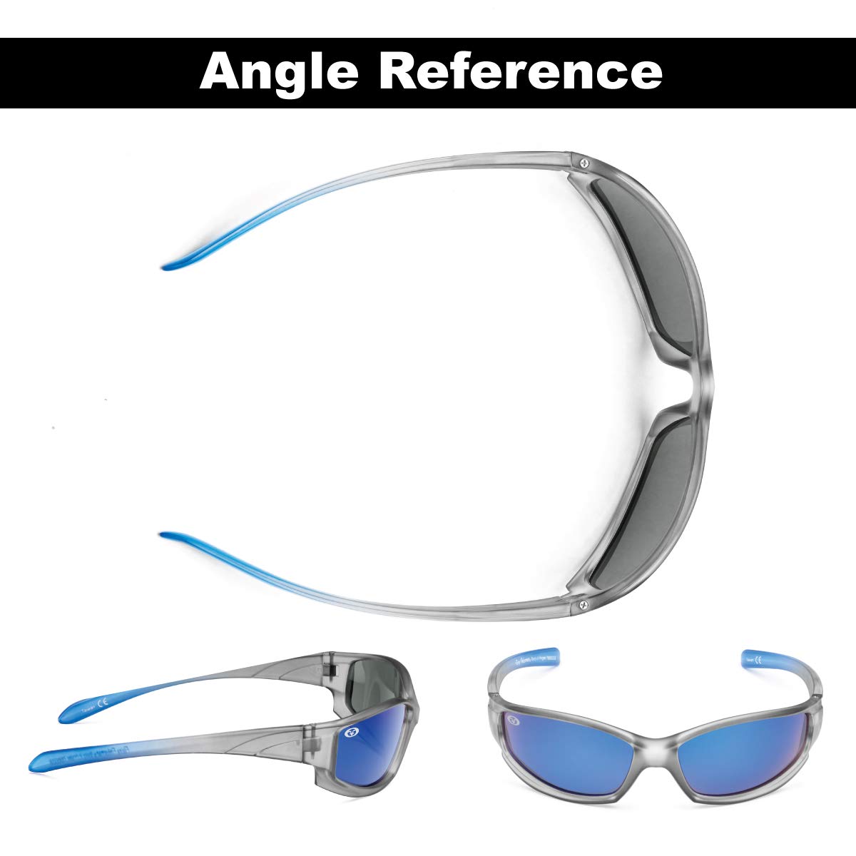 Flying Fisherman Buoy Jr Angler Kids Polarized Sunglasses | 100% UV Protection for Fishing, Boating, Outdoor Sports