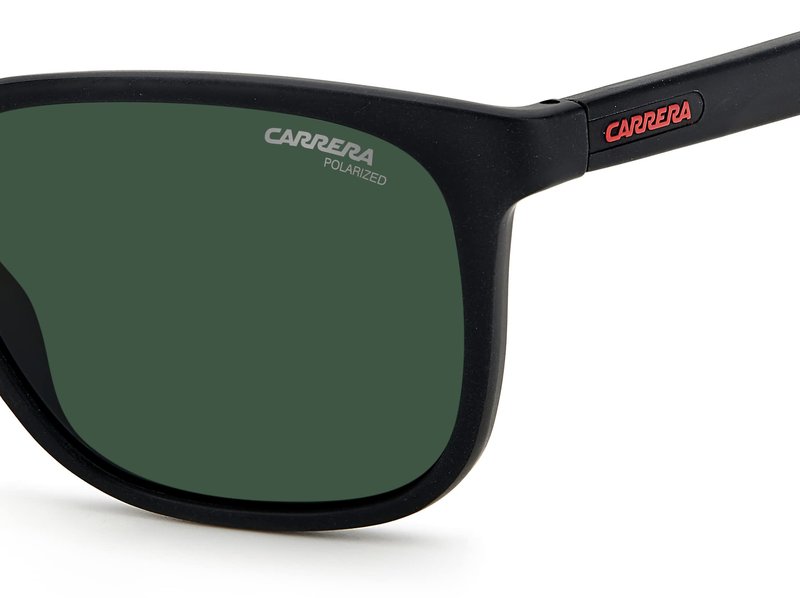 Carrera Men's 8046/S Polarized Rectangular Sunglasses, Matte Black, 54mm, 19mm