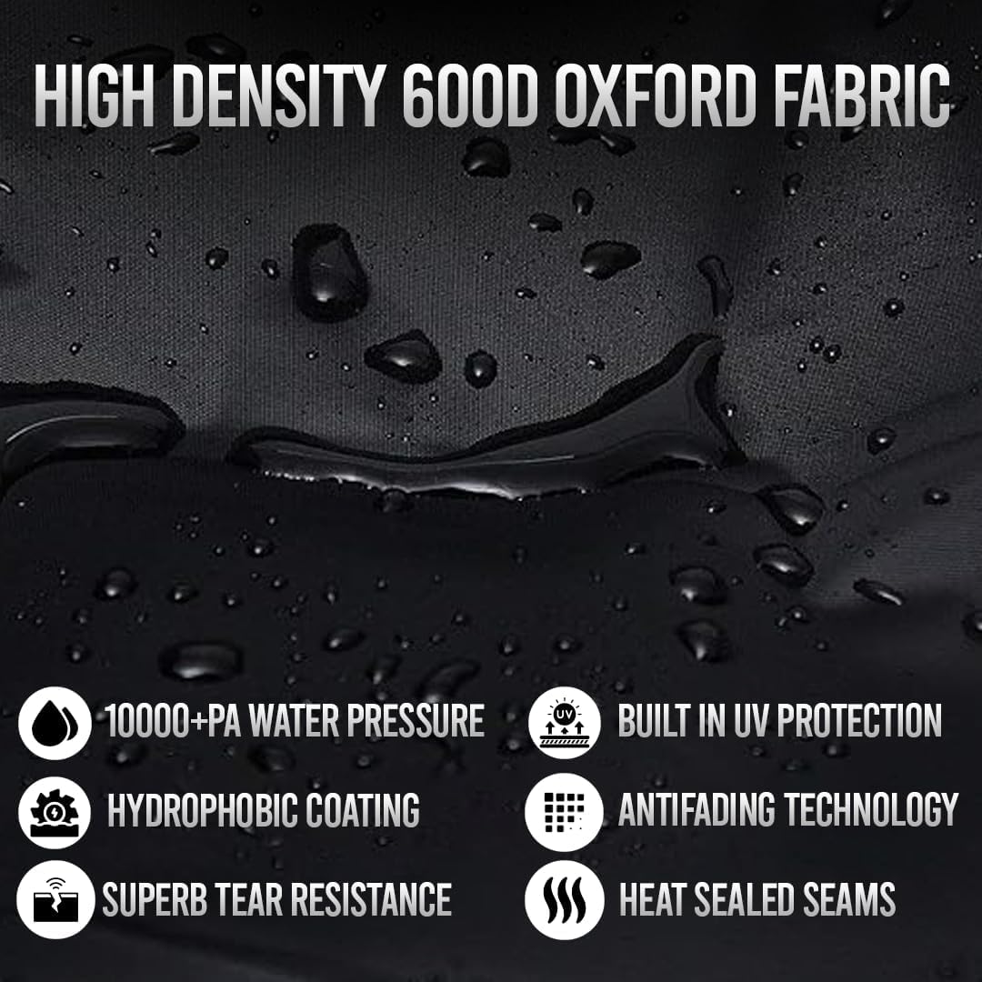 Cekure Bike Cover for 2-3 Bikes - 600D Bike Covers Outdoor Storage Waterproof & Heavy Duty, Bicycle Cover for 2 eBike, Mountain Bike, Road Bike, Hybrid Bike, Beach Cruiser Bike, Scooter and More