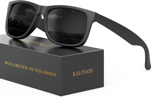 KALIYADI Polarized Sunglasses for Men - Classic UV400 Protection for Driving, Fishing & Golf