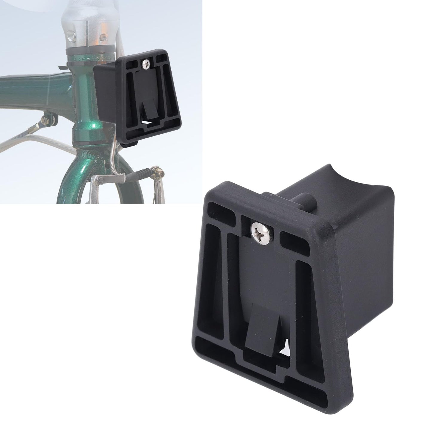 Bike Rack Adapter, Universal Folding Bike Carrier Block Front Mount Bracket for Commuters Cyclists Travelers Urban Commuting Long Distance Riding