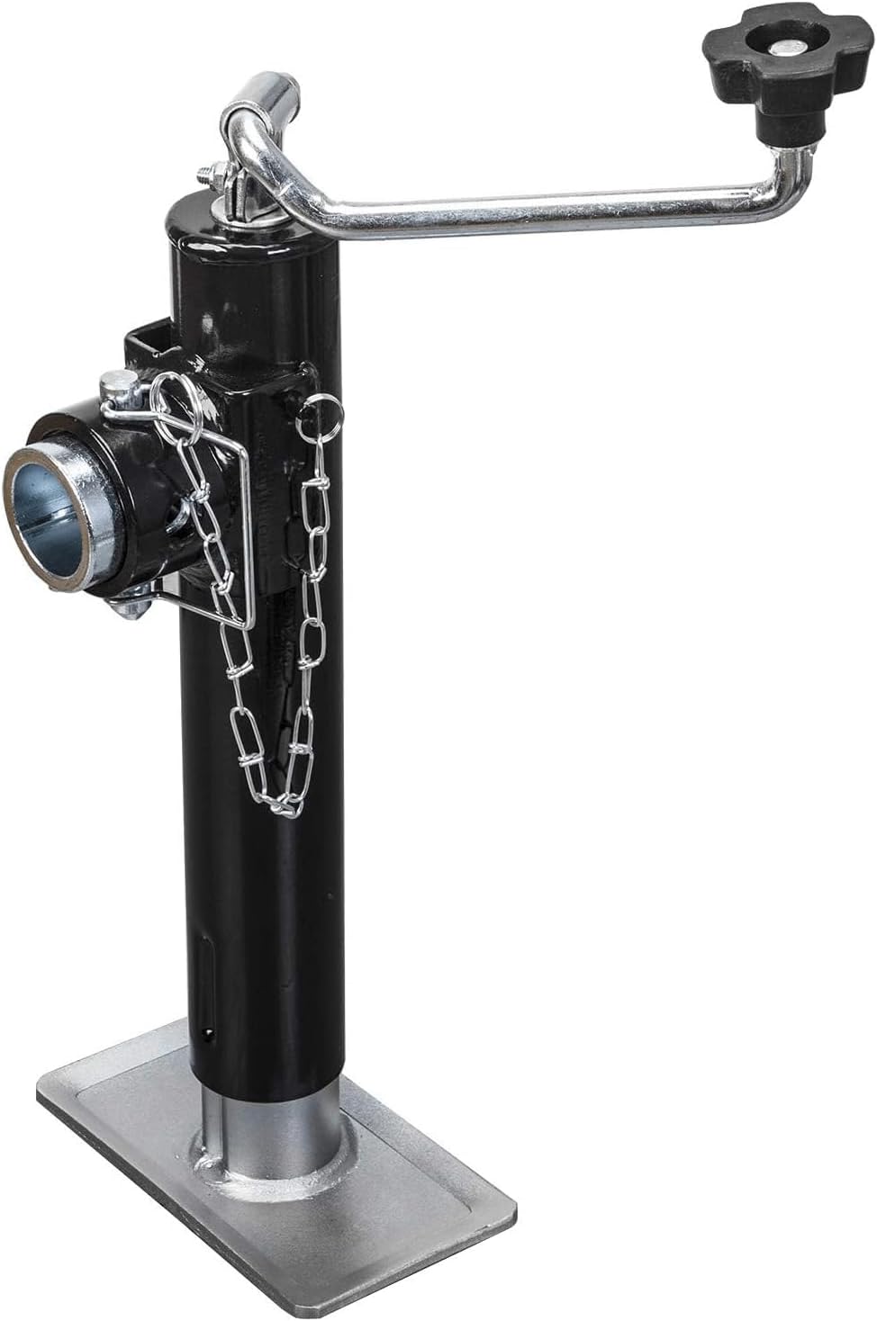 Torin Weld-On Pipe Mount Swivel Trailer Jack - 2000 LBs Capacity | Durable Black Finish