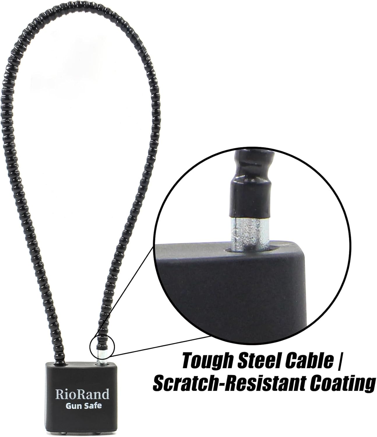 Keyed Alike Cable Gun Lock - 8.5" & 15" Safety Lock for Pistols, Rifles & Shotguns | Secure Home Firearm Storage