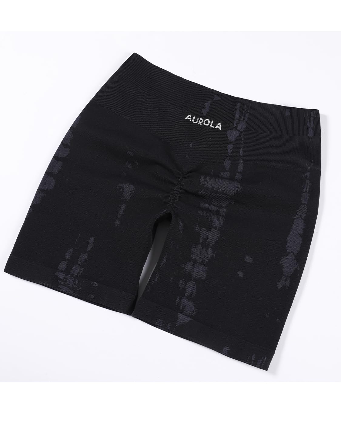 AUROLA Serpent Seamless Scrunch Workout Shorts for Women,Tummy Control Squat Proof Ribbed Thick Active Gym Short