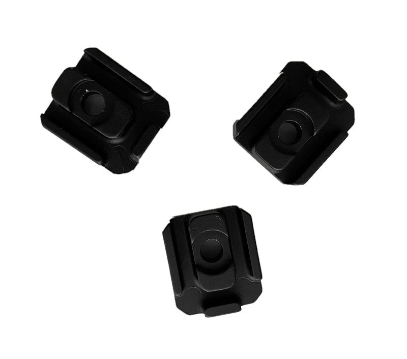 Pack of 3! Cable Mount Holder for Attaching Flashlight Pressure Switch to MLOCK. - Black