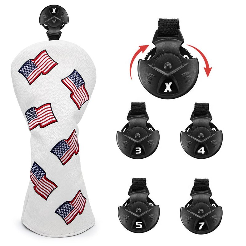 Golf Fairway Wood Head Cover Headcover Interchangeable #3 4 5 7 X