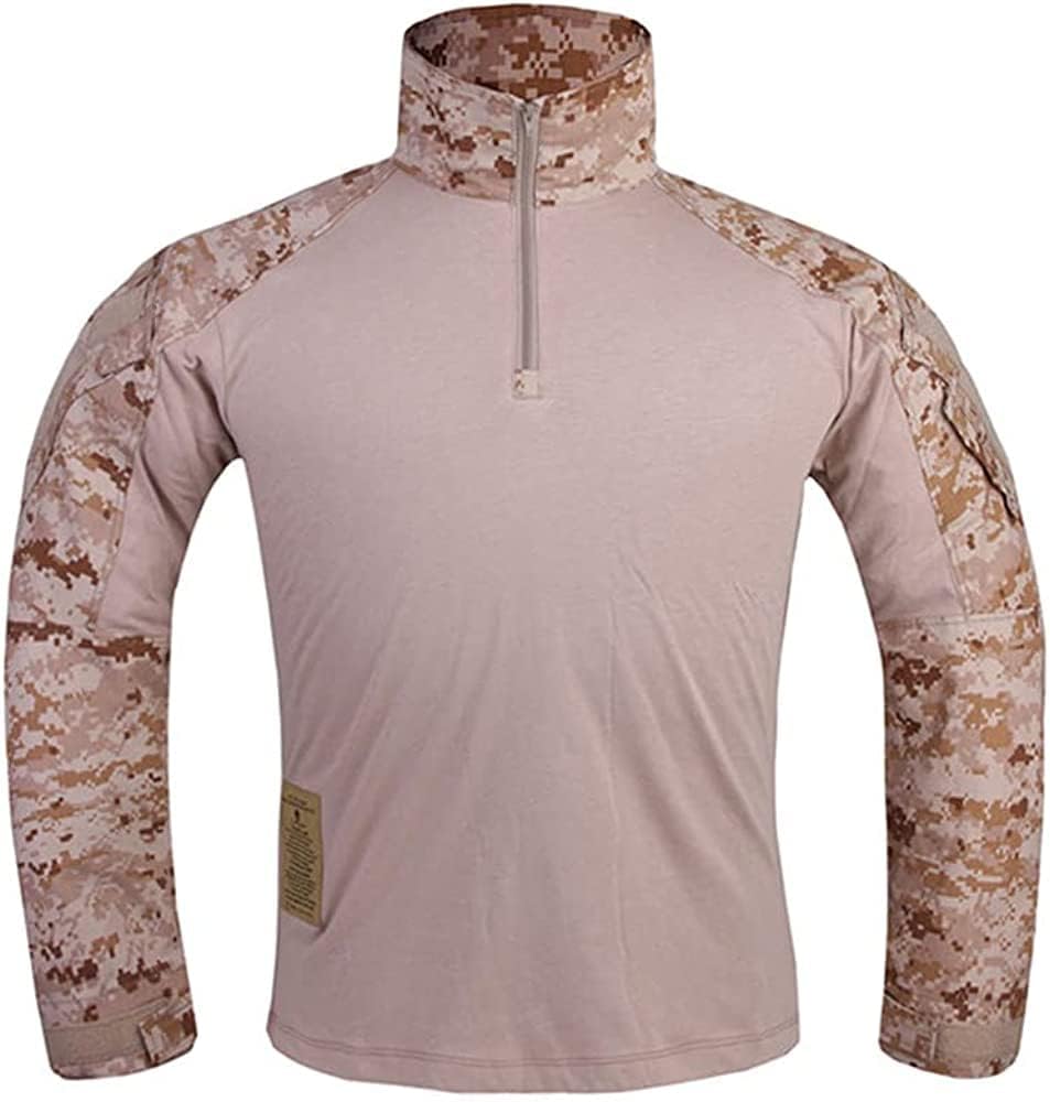 EMERSONGEAR Men's Tactical Shirt,Gen3 Airsoft Combat Army Paintball Quick Dry Long Sleeve BDU T-Shirt Top