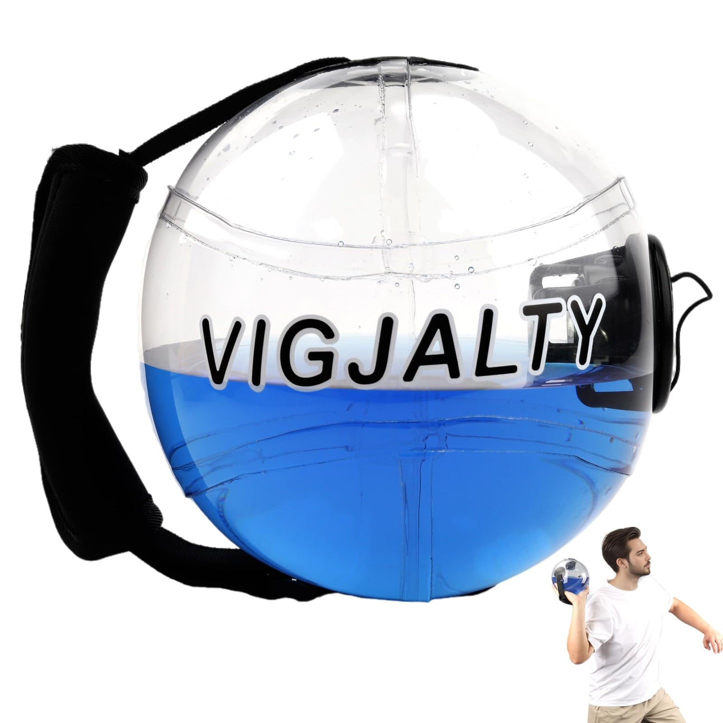 VIGJALTY Aqua Ball & Aqua Bag Combo | Adjustable Water Weight System for Unstable Load Training | Home Gym Equipment for Core Activation, Motor Control & All Fitness Levels