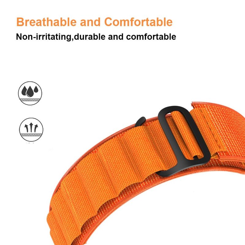 YOFUNTLE Alpine Loop Band Compatible for WHOOP 4.0 - Soft Breathable Nylon Replacement Strap for Whoop 4.0, Adjustable Lightweight Design (Black)