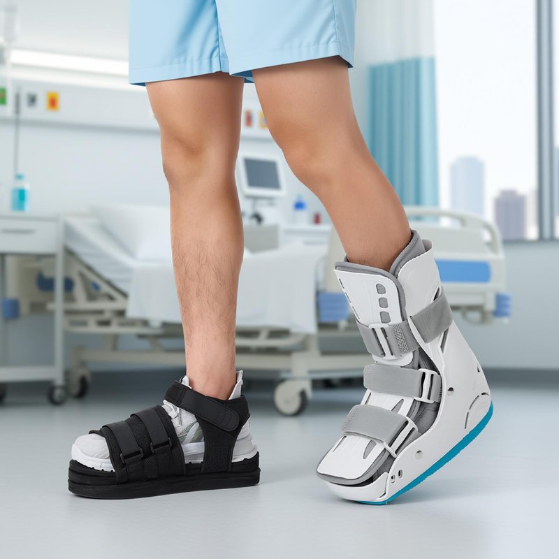 JorWystia Shoe Lift for Uneven Legs, Shoe Balancer Shoes Leveler for Use with Fracture Boots, Shoes Riser with Adjustable Height for Gait Improvement (Medium)