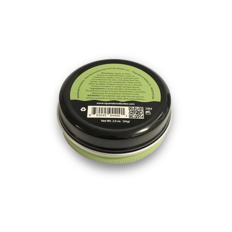 Squirrel's Nut Butter Anti-Chafe Balm - Natural Skin Protection | 2.0 oz Tin