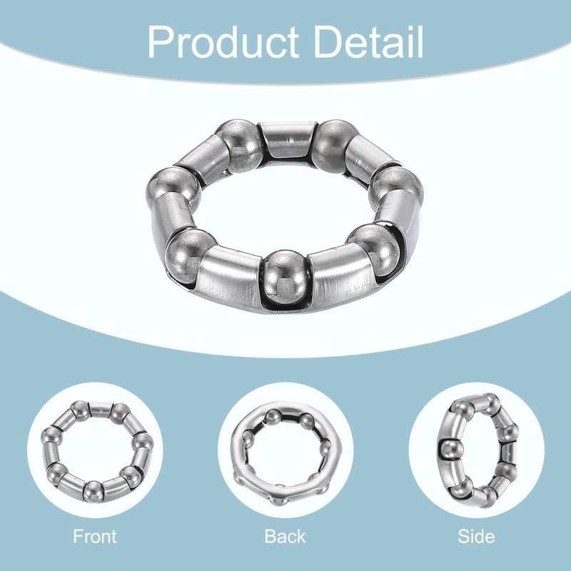 uxcell Bicycle Crank Ball Bearing 5/16Inch (8mm) x 7 Balls, 14pcs Replacement Ball Bearings for Bottom Bracket Bearings Bike Wheel Frame Bearing Repair