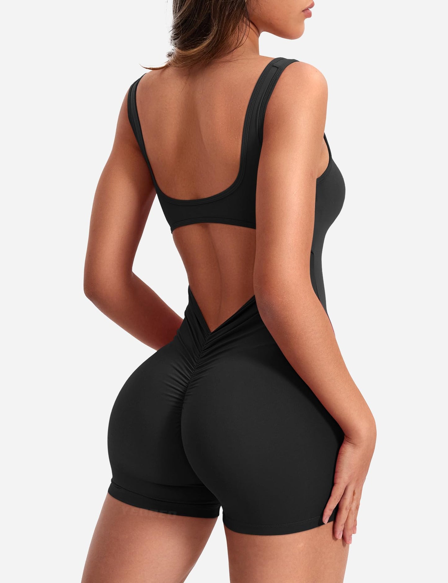 YEOREO CoreFlex Women One Piece Workout Jumpsuits Backless Yoga Romper