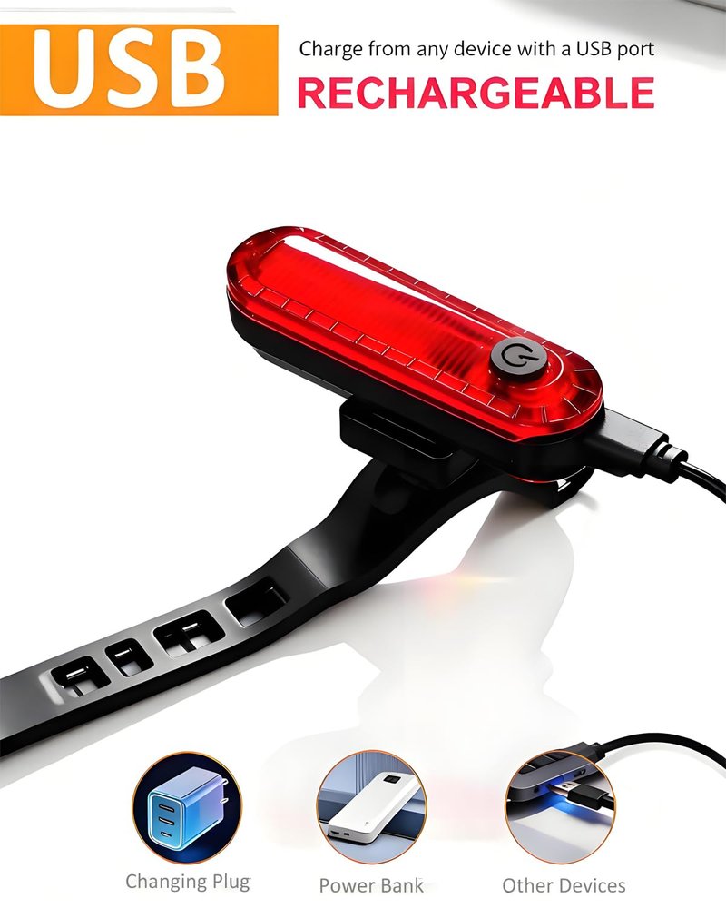 2PCS Red Boat Navigation Light Rechargeable Flash Marine Port Bow Light 4 Modes Safety Clearance Lamp for Skeeter Yacht Pontoon Trailer Truck Bike Backpack Helmet