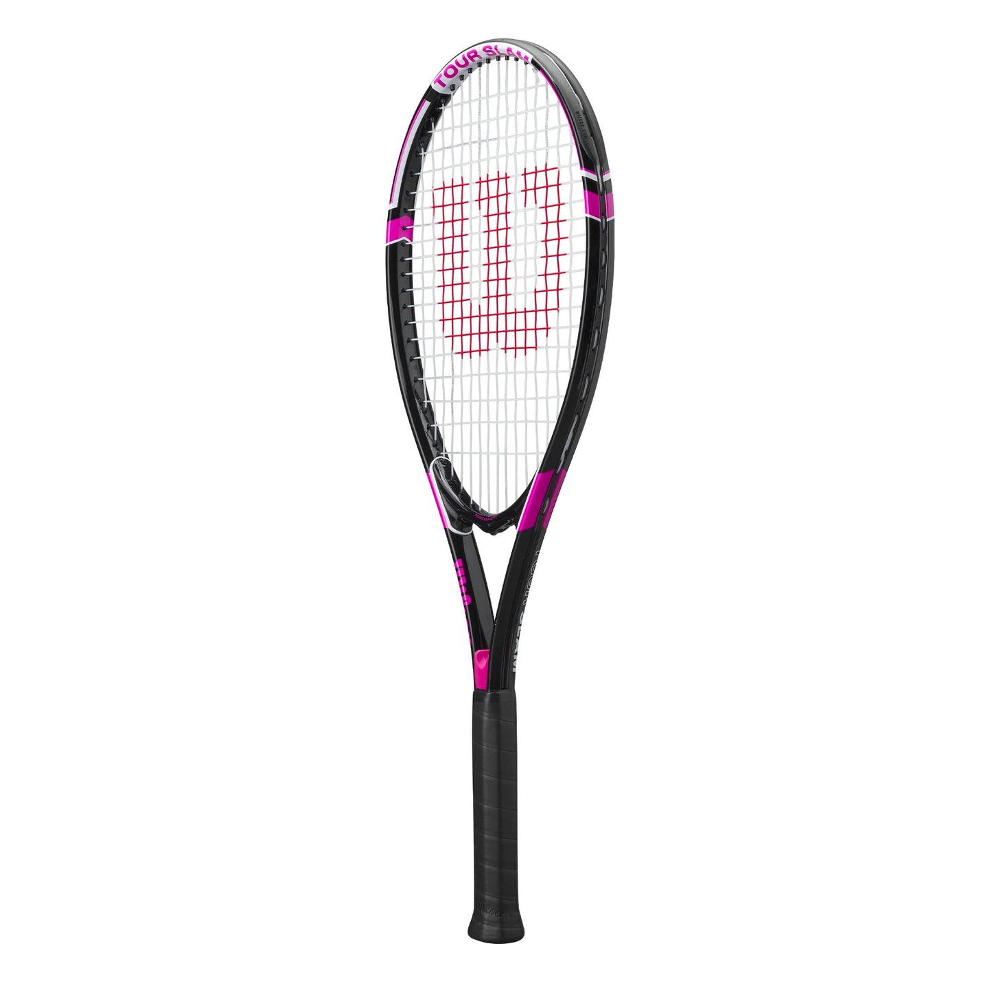 Wilson Tour Slam Adult Tennis Racquet Black/Pink - Grip Size 2-4 1/4"