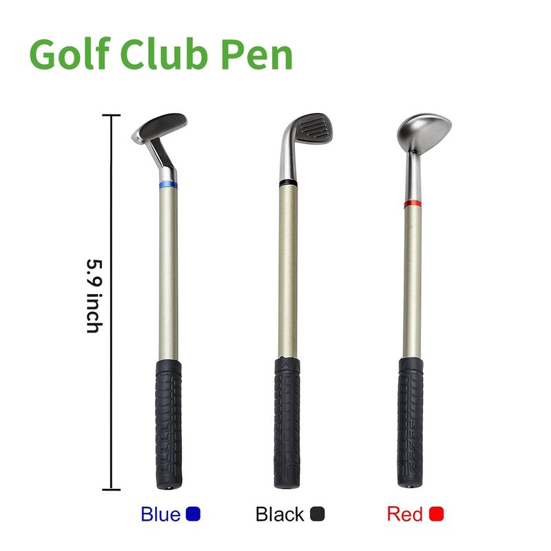 10L0L Golf Pen Holder 3 Club Pens Golf Cart, Mini Office Desk Decor, Funny Gifts for Men, Dad, Boss - Stocking Stuffers for Golfers on Birthday, Christmas, Fathers Day