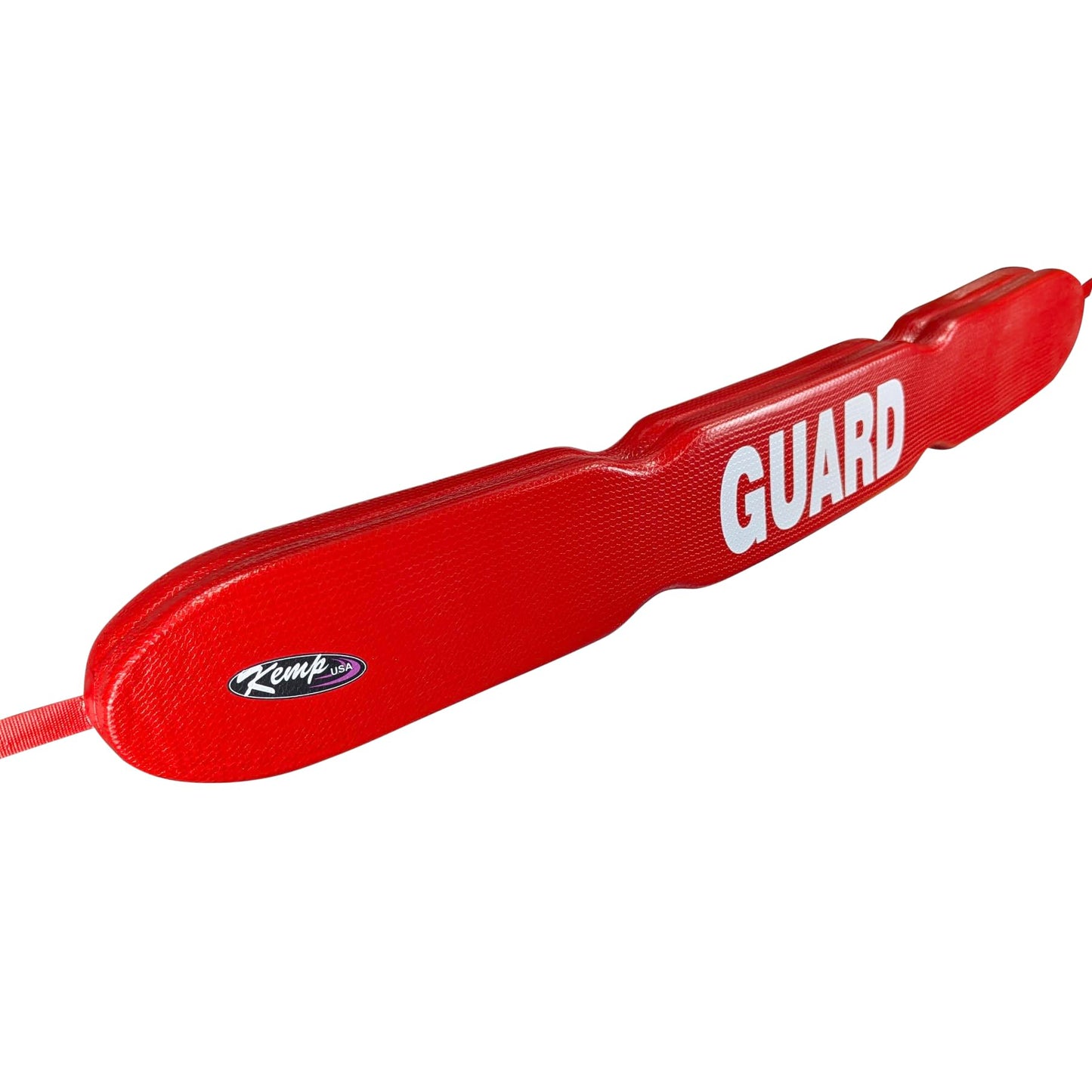 Kemp USA 53" Grip It Rescue Tube with Mesh Ergonomic Cutaway Design, Durable Nylon Casing, Adjustable Strap and Tow Line, High Visibility Red Lifeguard Float for Pool Beach Lake Waterpark Safety
