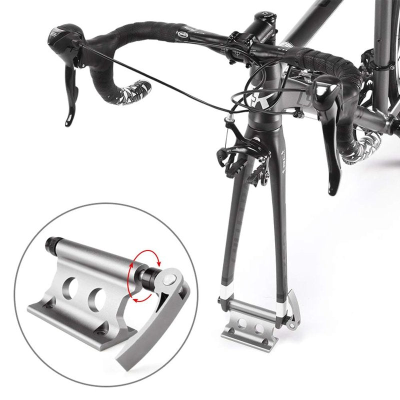Bike Block Fork Mount, Quick Release Fork Mount Truck Bed Bicycle Carrier Portable, Aluminum Alloy Bicycle Front Fork Fixed Clip Luggage Rack for Truck/Trailer/Bikes