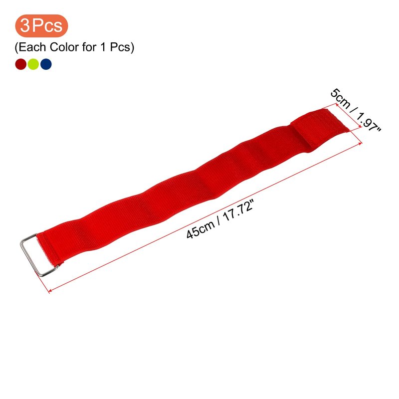 PATIKIL 3 Legged Race Bands, 3 Pack Nylon Elastic Tie for Outdoor Birthday Party Field Day Carnival Relay Game (Blue, Green, Red)