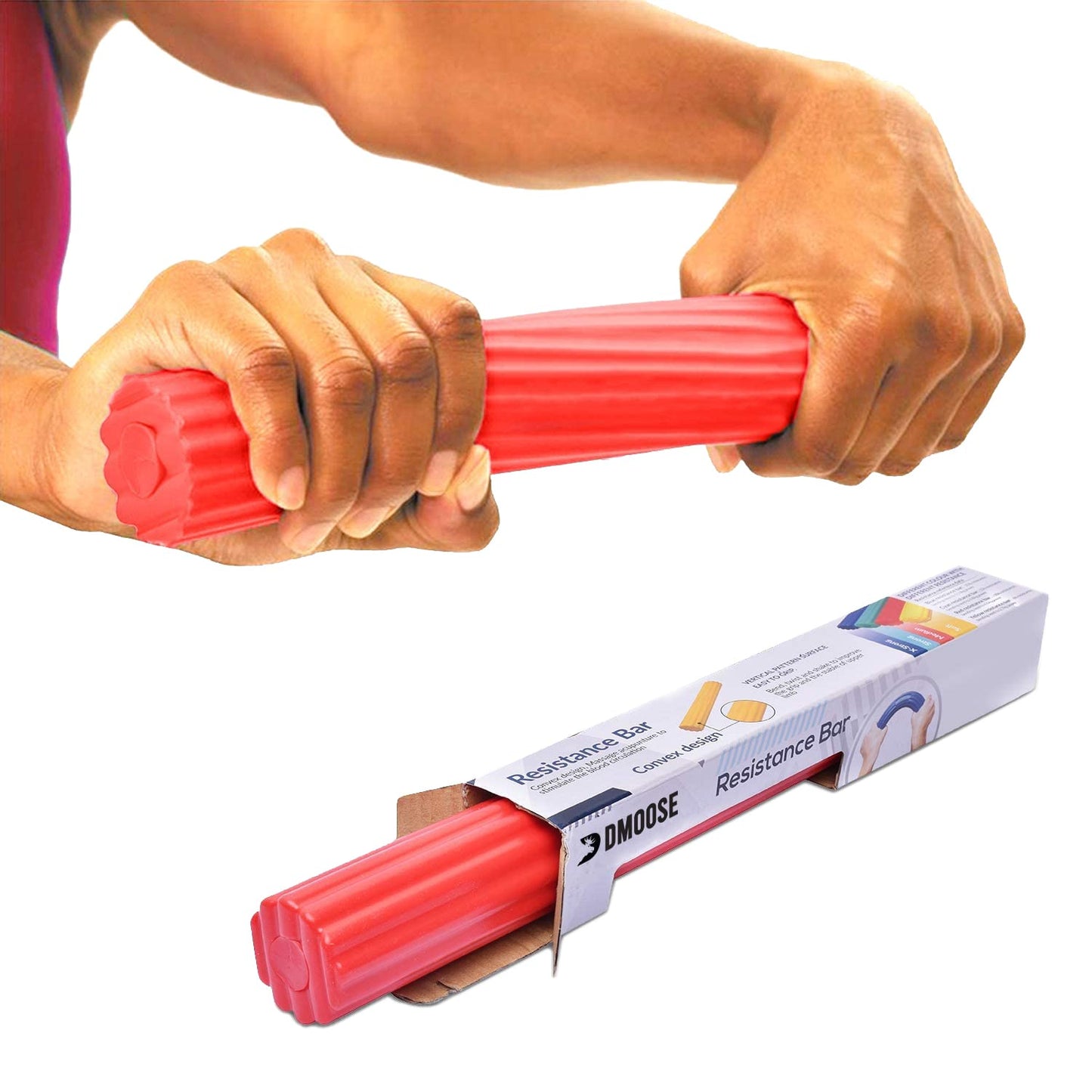 DMOOSE FITNESS Flex Bar (Red-Light)