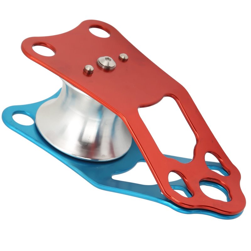 Topyond Camnal 40KN Rock Climbing Pulley Fixed Side Single Sheave Pulley for High Altitude Traverse and Hauling Gear, Ideal Outdoor Survival Tool, Hauling Pulley for Climbing Enthusiasts
