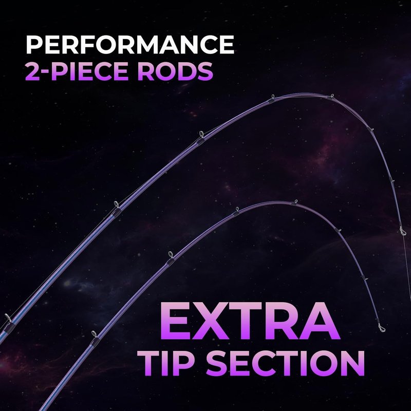 KastKing Royale Legend Pro Bass Fishing Rod - 2-Piece IM7 Graphite, SlipLock Handles | Extra Tip & Hook Keeper