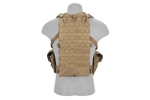 Lancer Tactical Airsoft Paintball Vest M4 M16 MOLLE Modular Chest Rig w/Quick Release Buckles (Small to Extra Large)
