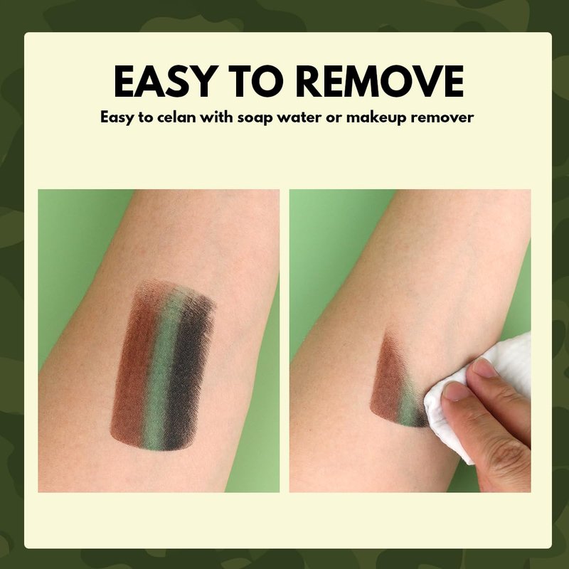 Camo Face Paint Stick - Waterproof & Sweat-Proof Camouflage Makeup for Hunting | 3 Colors