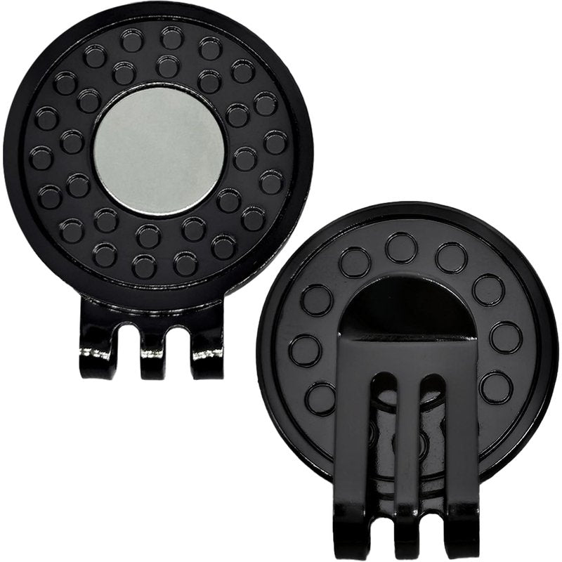 ONEDIGI 12PCS Golf Hat Clips Magnetic Golf Ball Marker Holders for Golf Hats Caps Gloves Nickel-Plated Alloy Clips for Metal Golf Ball Markers Professional Golf Training Aids Accessories (Black)