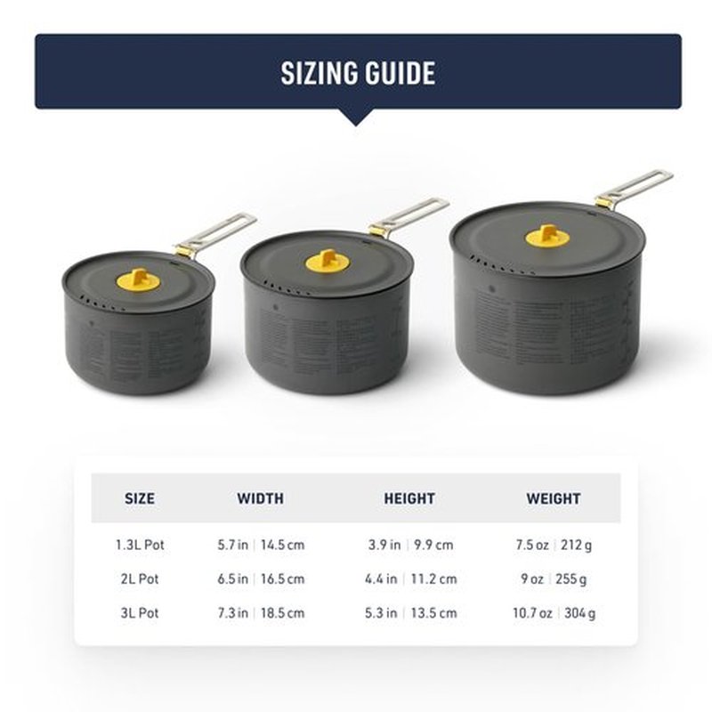 Sea to Summit Frontier Ultralight Camping Cooking Pot, 2 Liter