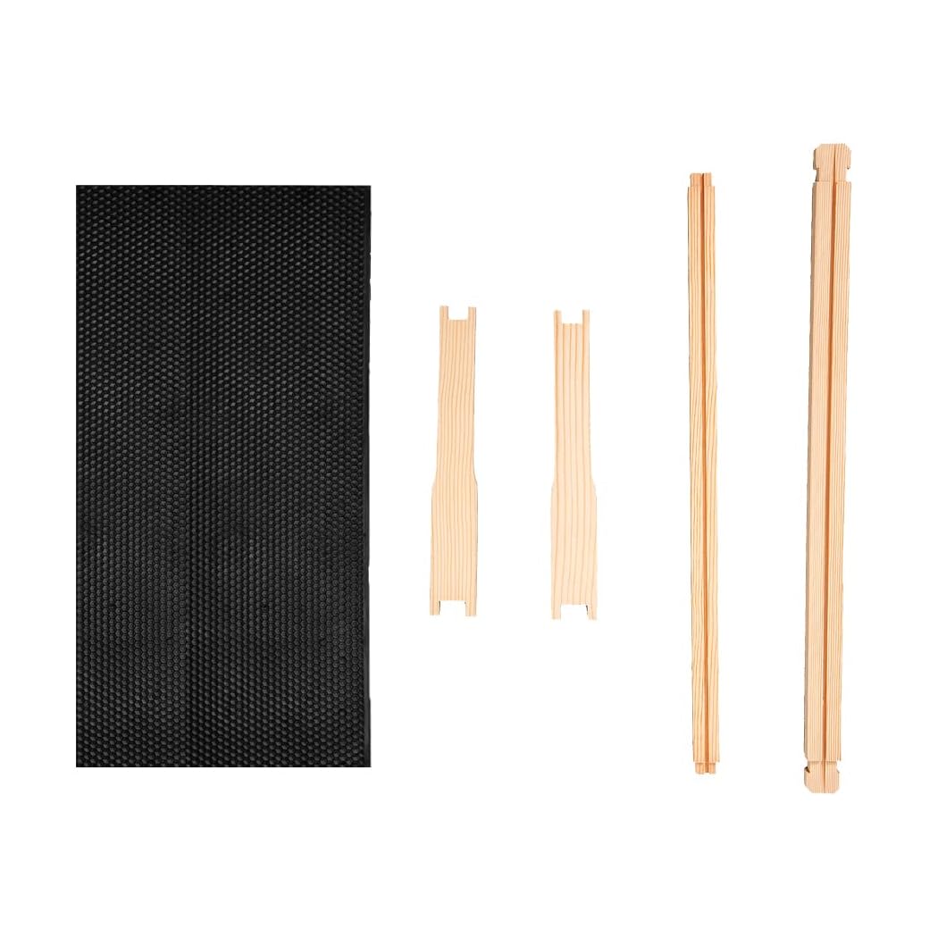 Honey Lake 10 Frame Langstroth Deep Brood Bee Hive Box Dipped in Beeswax, Sections of Wood for Beehives, Includes Beehive Frames and Waxed Foundations (Unassembled)