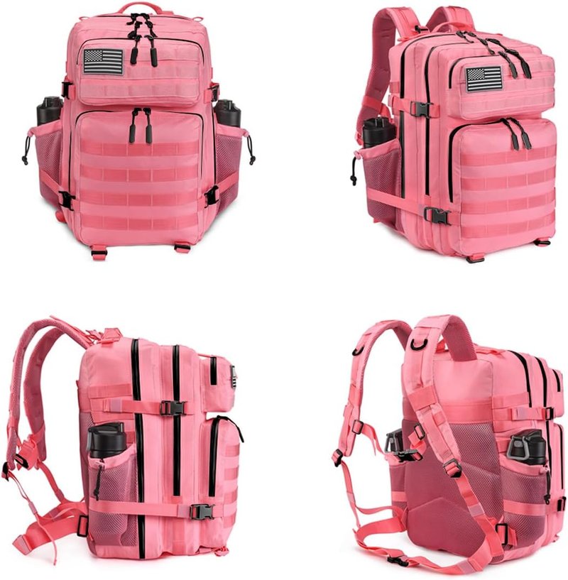 Tactical Backpack - 45L Military Assault Pack with MOLLE | Large 3-Day Bug Out Bag for Hiking & Camping