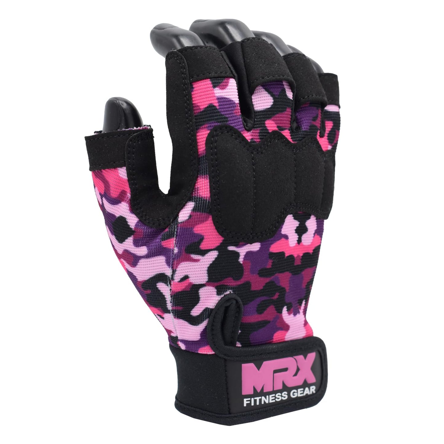 MRX Workout Gloves for Men and Women – Breathable, Snug-Fit Exercise Gloves for Weight Lifting, Cycling, Gym Training & Outdoor Activities|Pink L