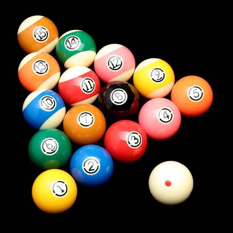 Soseen Pool Cue Ball 2-1/4" Regulation Size 16 Pool Balls Billiard Set (White)