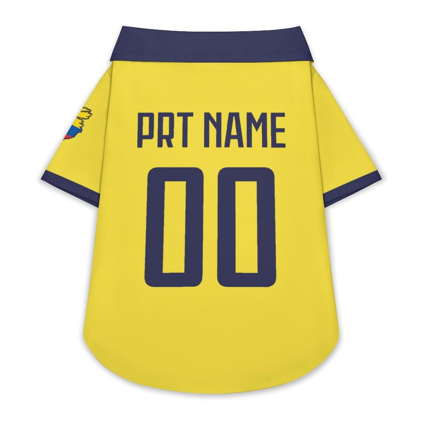 Custom Dog Shirt Ecuador Soccer Shirt 23/24 Personalized Name Number Gifts for Pet Dogs Cats Shirts Puppy Kitten