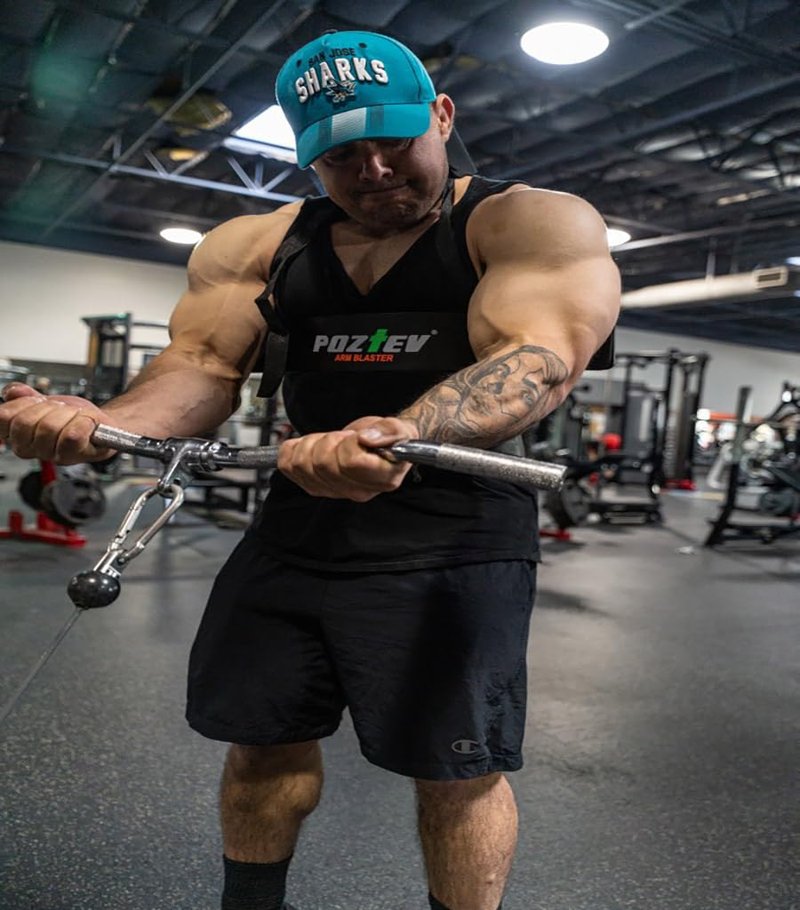 Arm Blaster for Biceps & Triceps Dumbbells Barbell Curls Isolator Workout Equipment Weight Lifting Support for Big Arms