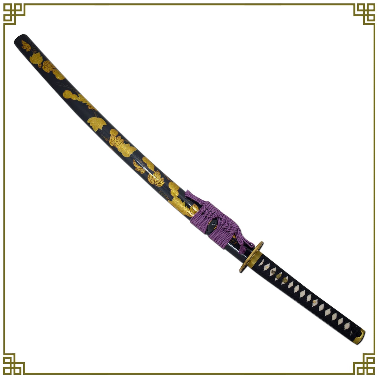 Snake Eye Tactical Classic Japanese Samurai Katana Swords with Heavy Duty Wooden Stand- (0929)