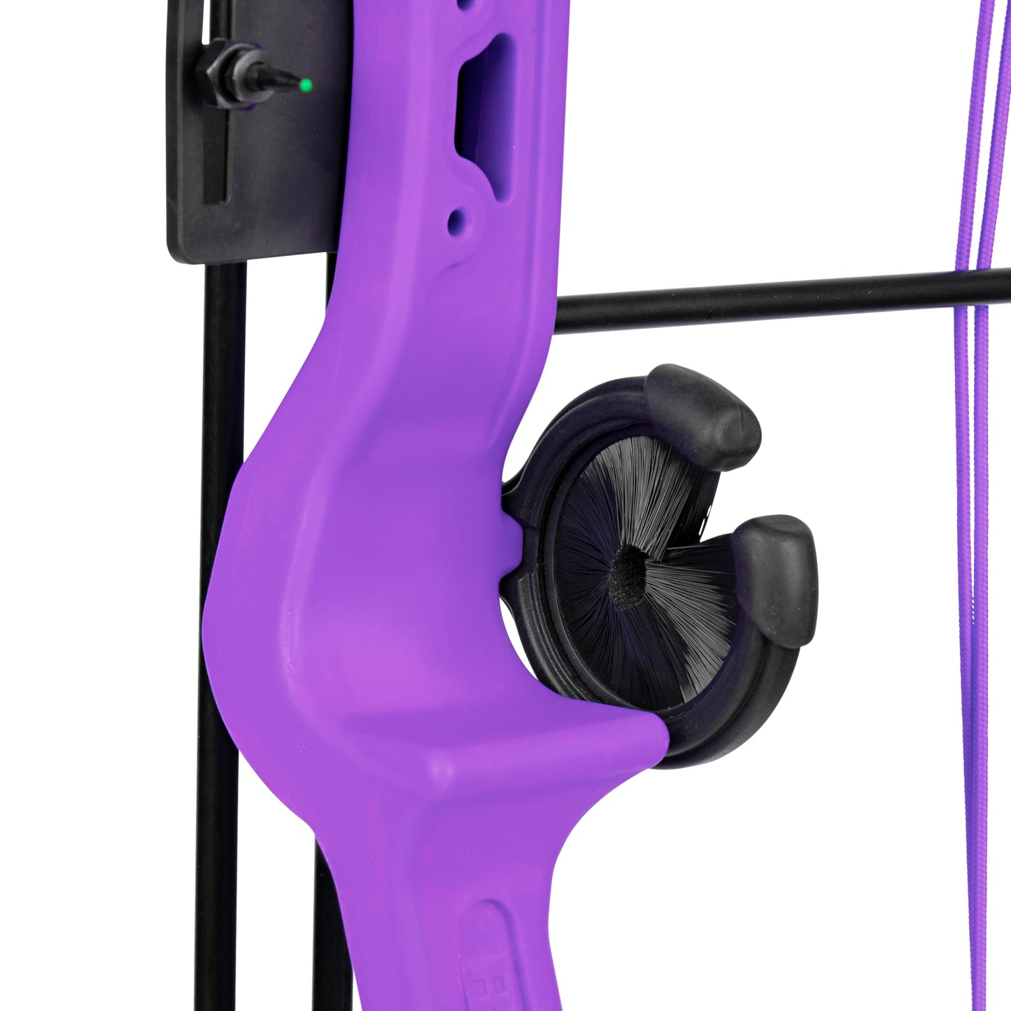 Bear Archery Brave Youth Bow Includes Whisker Biscuit, Arrows, and Arrow Quiver Recommended for Ages 8 and Up – Purple, Right Hand