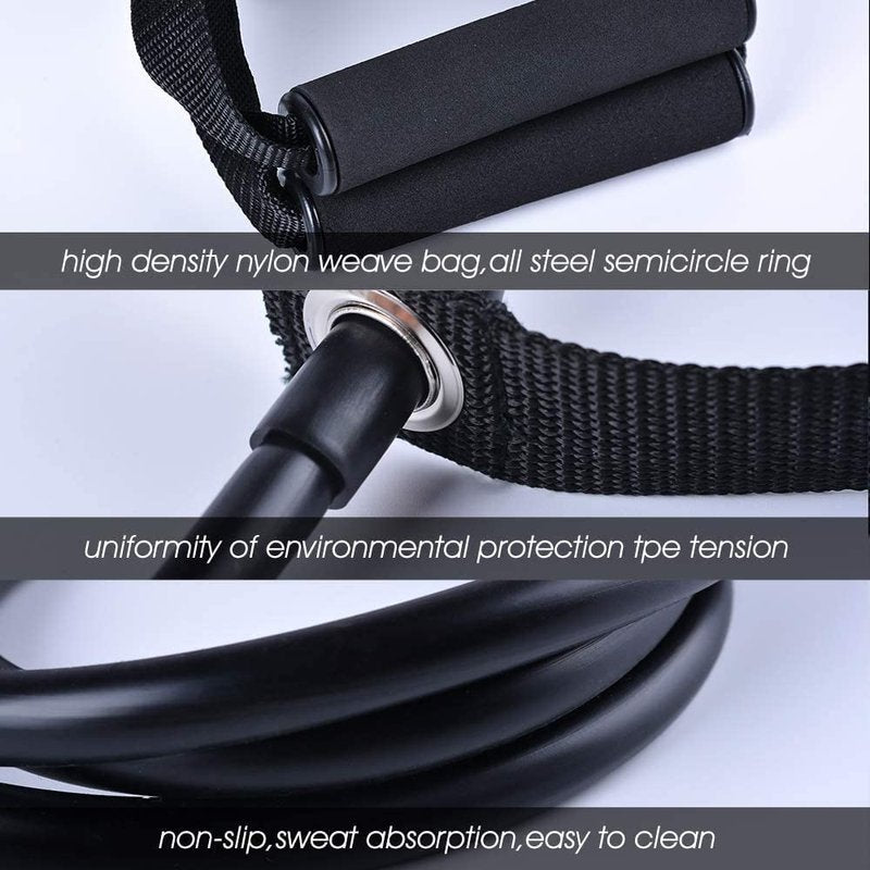 Resistance Bands Set with Handles for Women, Exercise Bands for Working Out with Door Anchor, for Weight Training, Physical Therapy