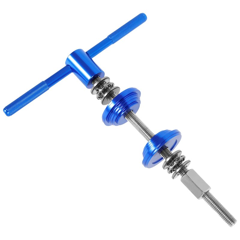 Bike Headset Press Tool, BB Axle Installation Tool, Electroplating Bike Headset Press Installer With Detachable Handle for Most Standard Bicycle Frame(Blue)