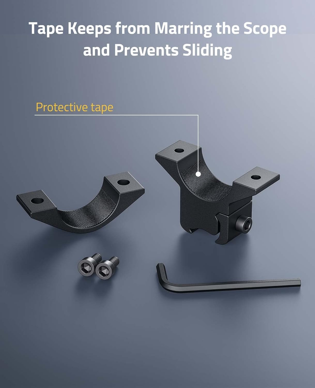 CVLIFE 1 Inch Scope Rings - Durable Scope Mount for Dovetail & Picatinny Rails | 2-Pack