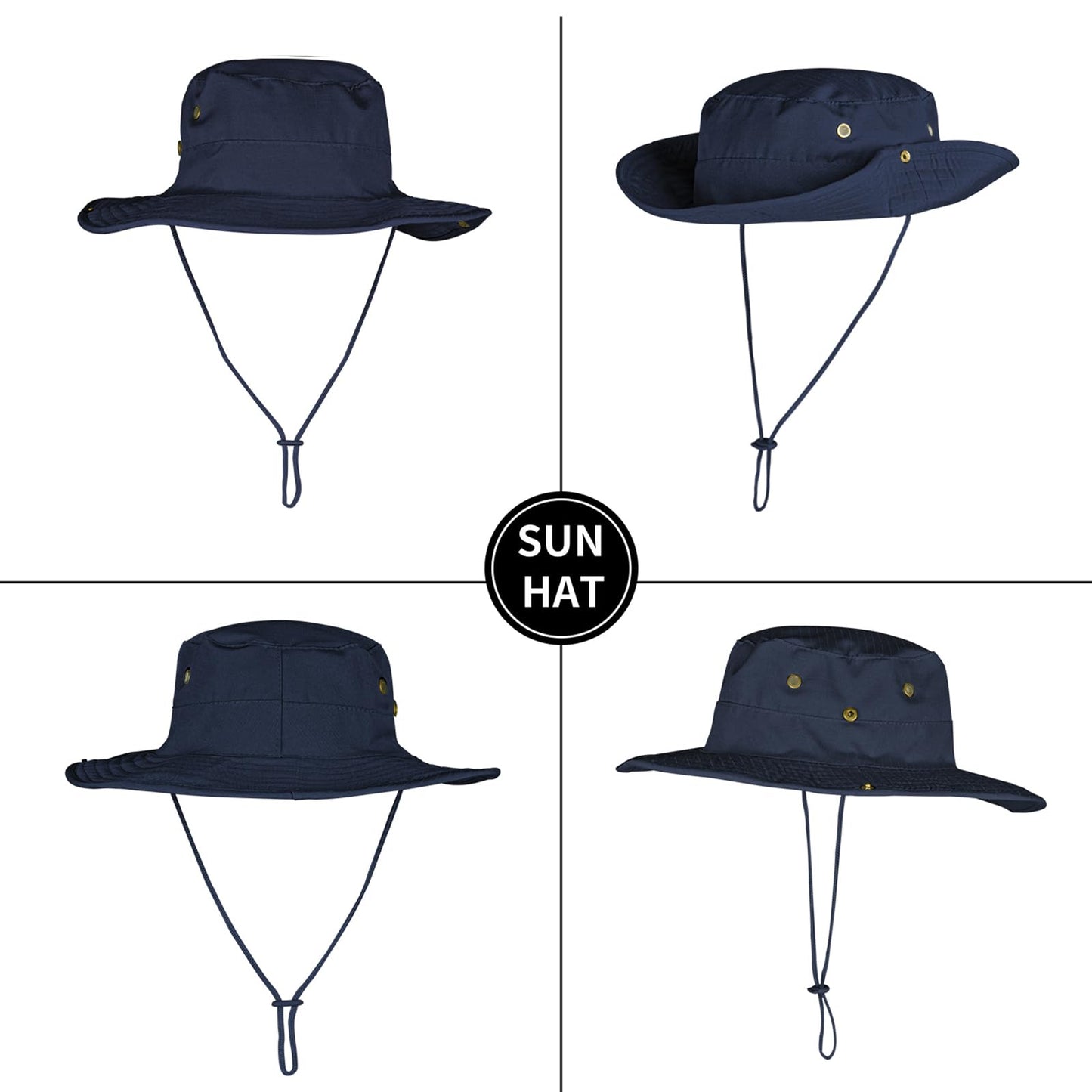 Sun Hats for Men Women Boonie Hat Foldable Fishing Hat UPF 50+ Bucket Hat for Fishing Hiking Garden Safari Beach