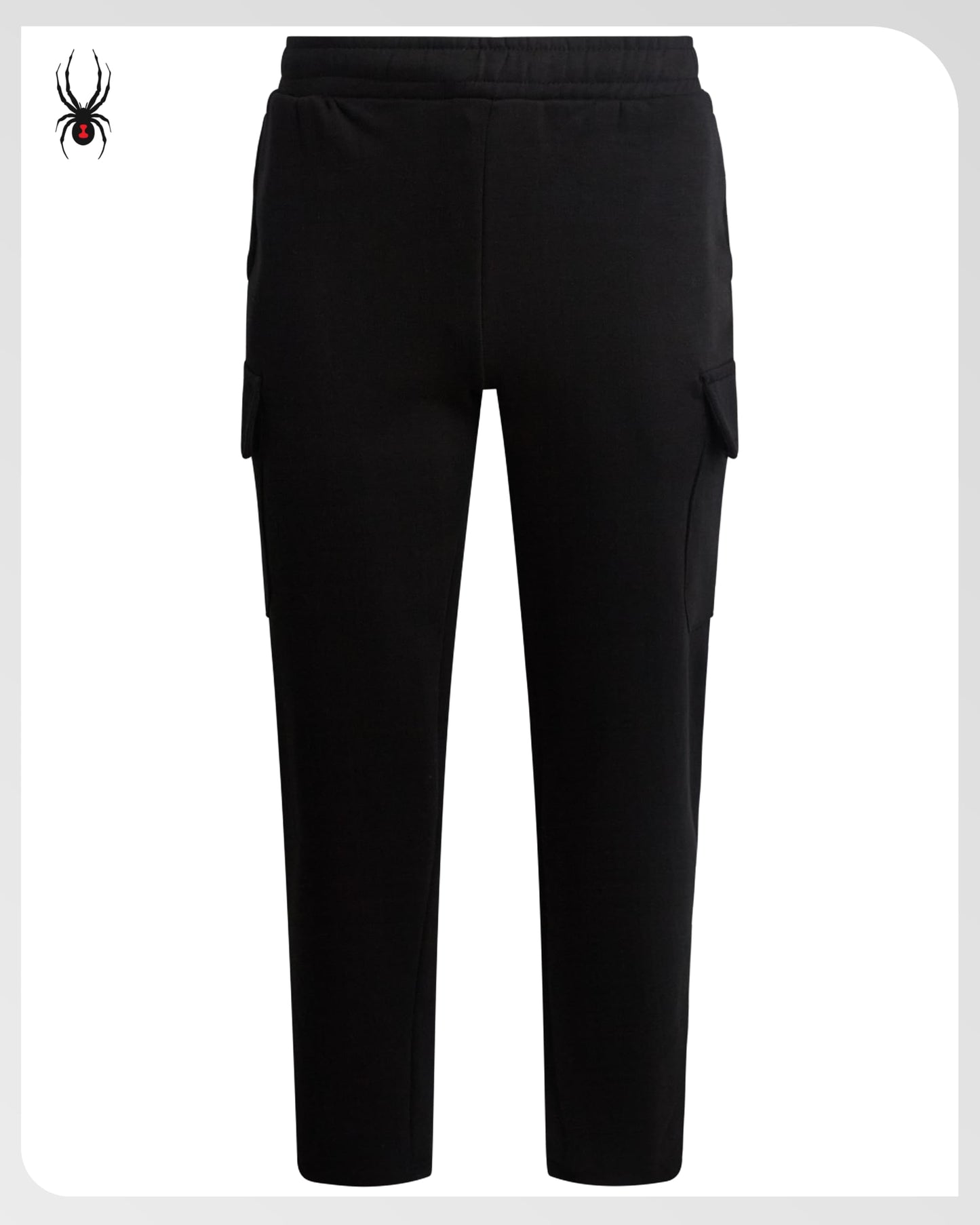 Spyder Mens Cargo Sweatpants - Soft Stretch Fleece Mens Joggers with Pockets & Elastic Waistband for Running Jogging Workout, Size Medium, Black